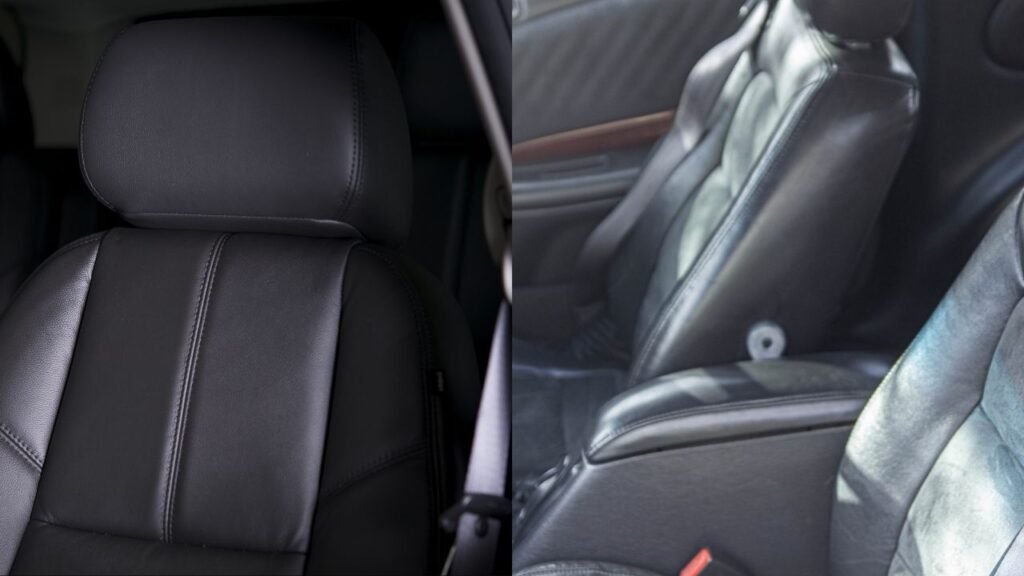 Black Leather Car Seat Restorer