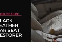 Black Leather Car Seat Restorer