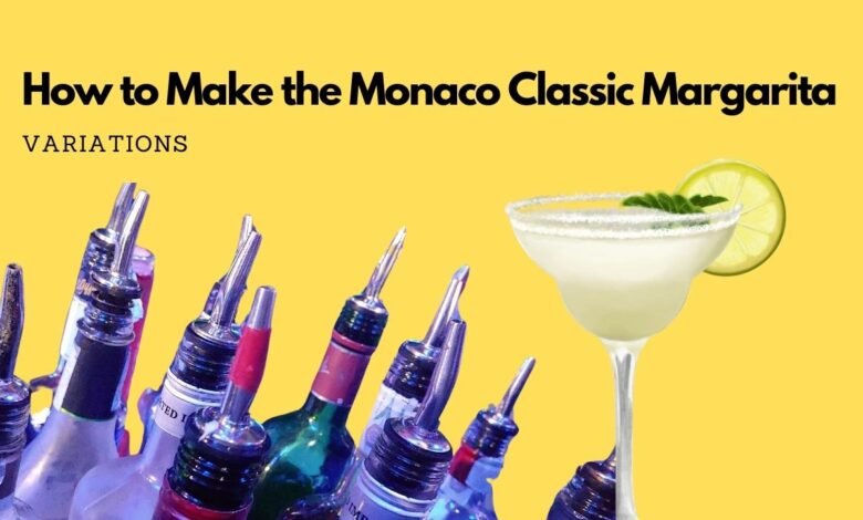 Ingredients of the Monaco Classic Margarita